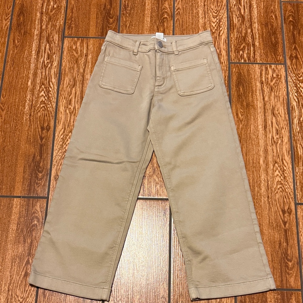 Crewcuts khaki wide leg pants
